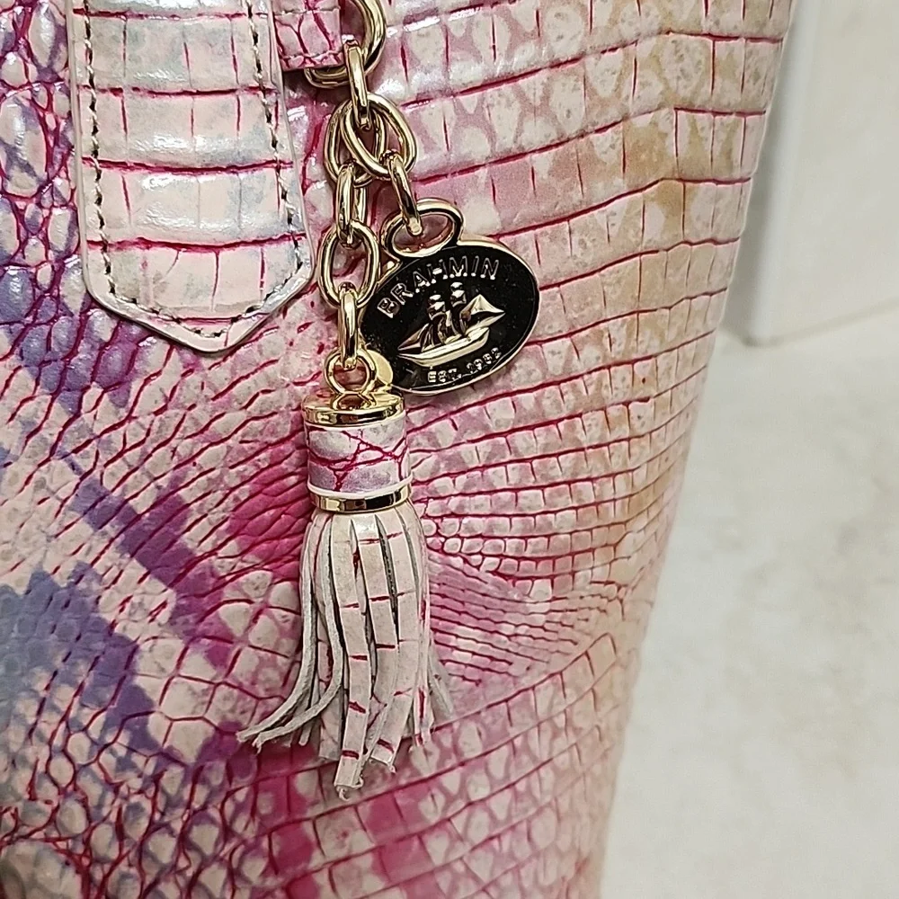 🥳🎈HOST PICK!🎈🥳 🩷💜 BRAHMIN OPTIMISM Medium Asher Handbag & Ady Wallet 💜🩷